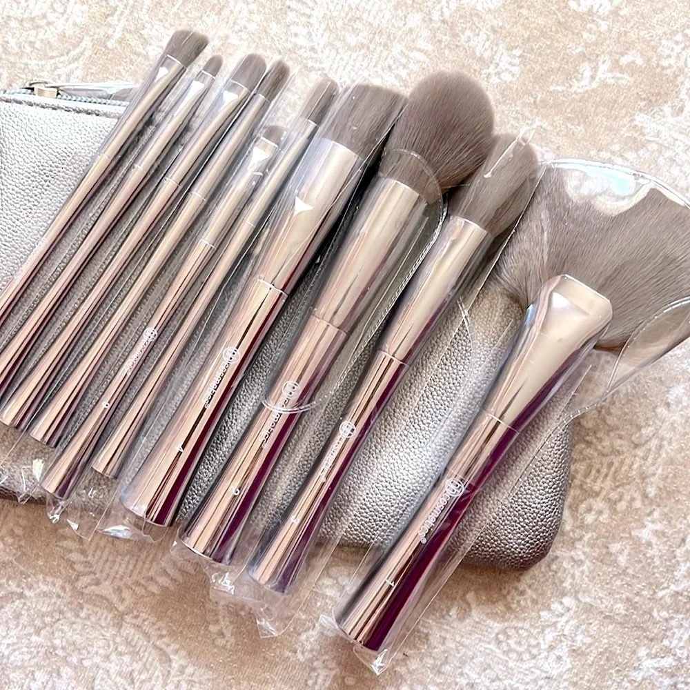Brand New NYX Eye Face Color Palette Lip Oil & BH Cosmetics 10-Piece Brush Set